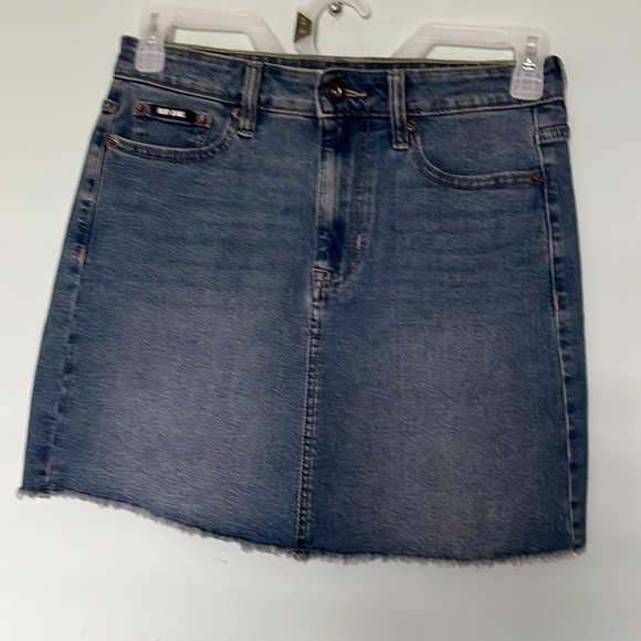 DKNY Demin Mini Skirt - Picture 2 of 8